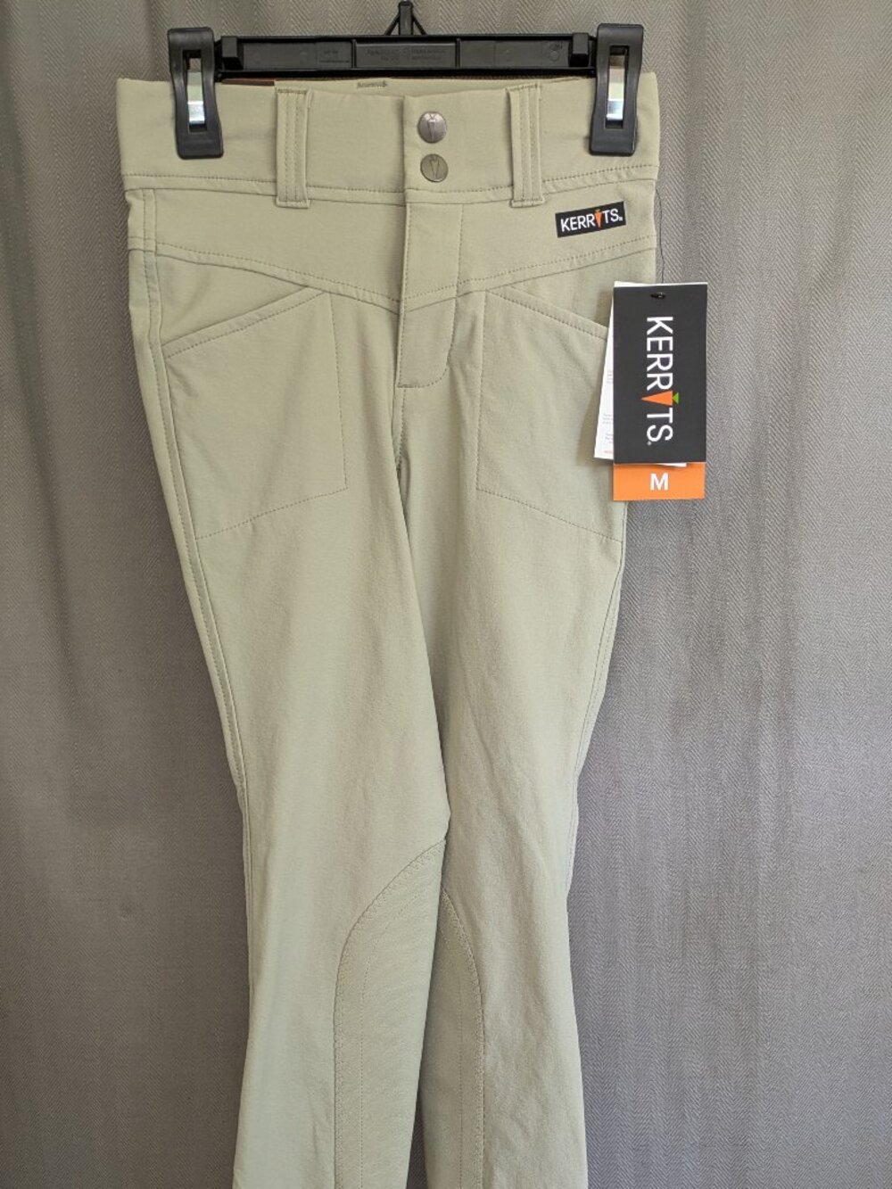 Kerrits Kids Crossover II Knee Patch Breech Youth Size M Sand